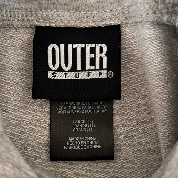 USC Girls Sweatshirt Large 14 Gray Long Sleeve Hooded Heart lightweight - Picture 4 of 5